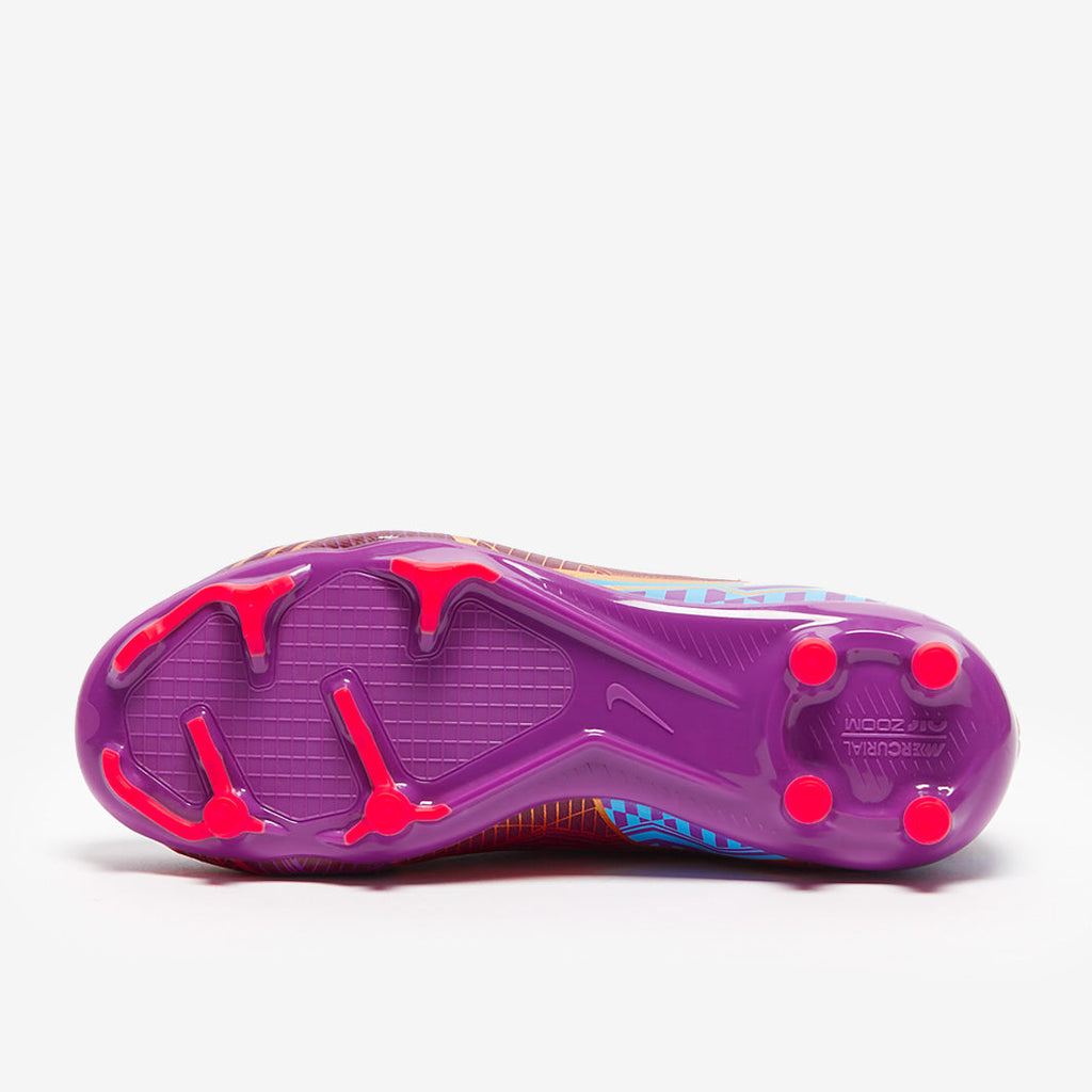 Nike Kids Zoom Mercurial Vapor XV Academy KM FG/MG - Dark Beetroot/Mtlc Vivid Gold