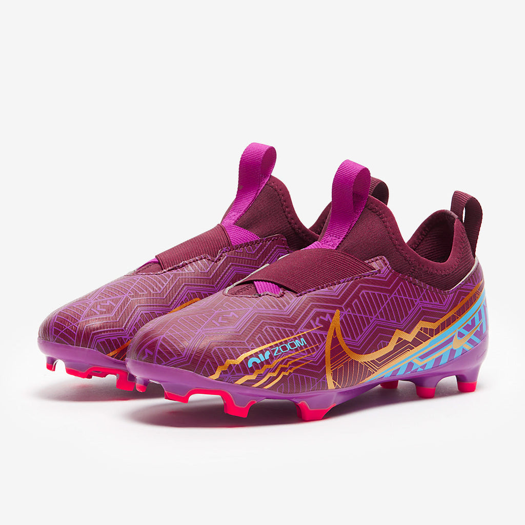 Nike Kids Zoom Mercurial Vapor XV Academy KM FG/MG - Dark Beetroot/Mtlc Vivid Gold