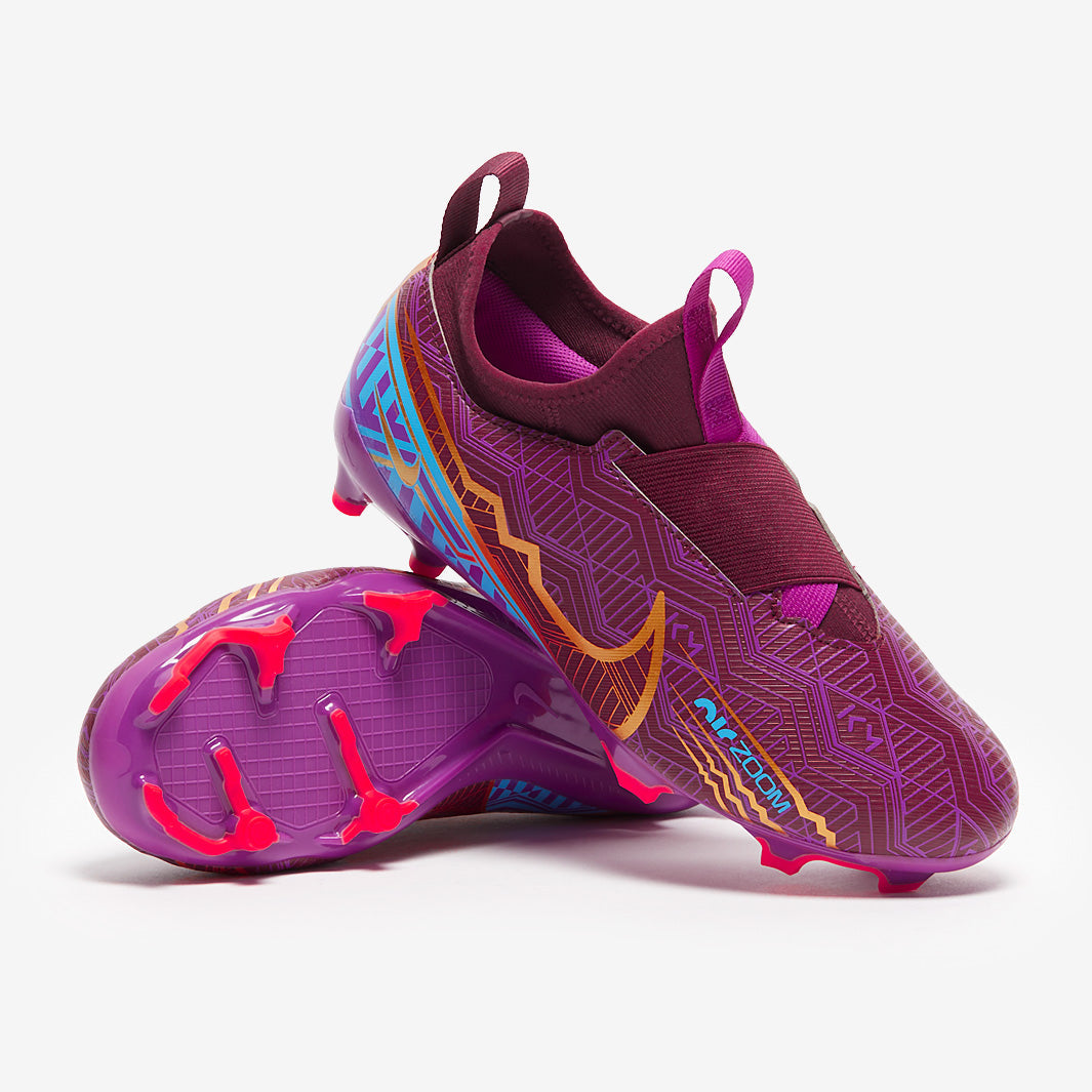 Nike Kids Zoom Mercurial Vapor XV Academy KM FG/MG - Dark Beetroot/Mtlc Vivid Gold
