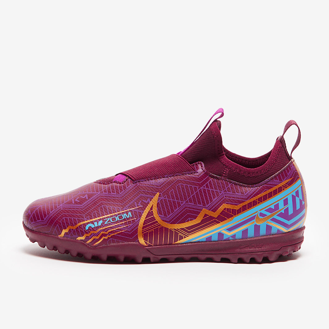 Nike Kids Zoom Mercurial Vapor XV Academy KM TF - Dark Beetroot/Mtlc Vivid Gold