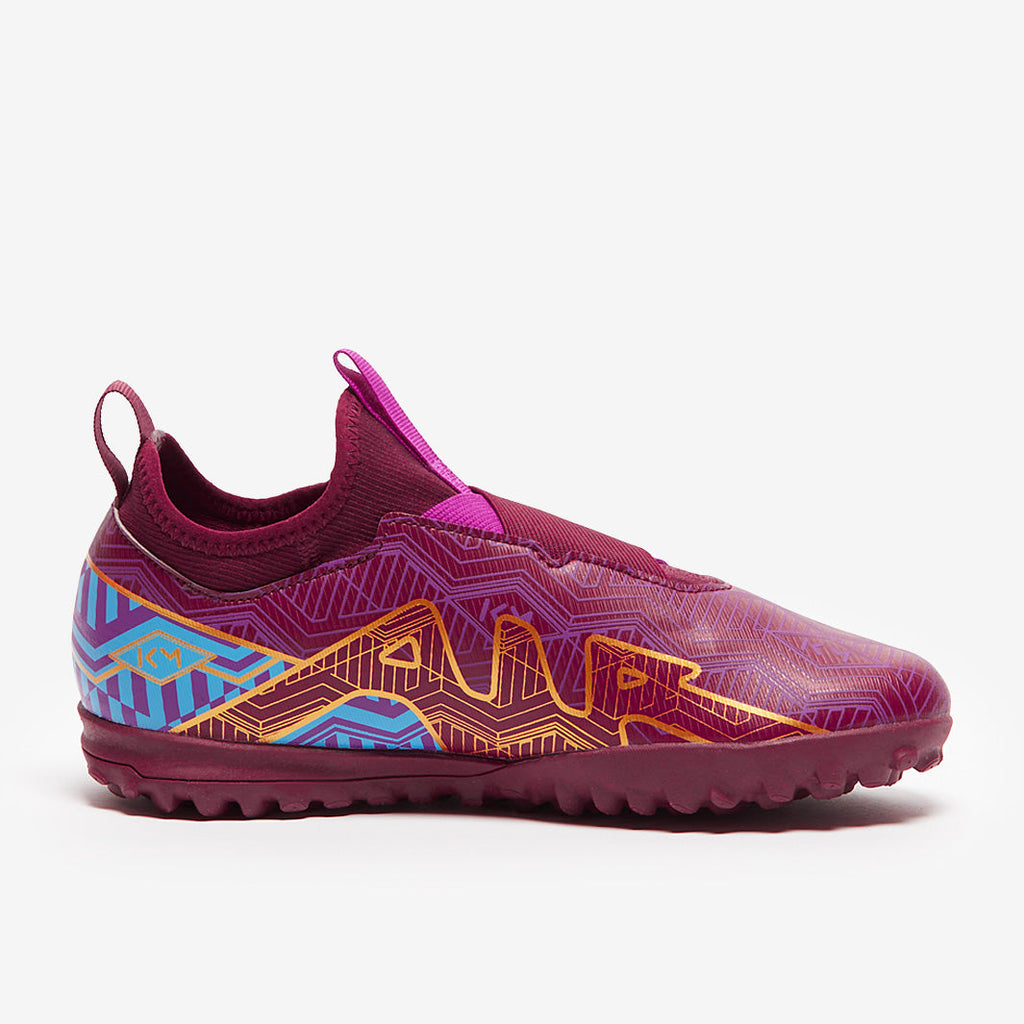 Nike Kids Zoom Mercurial Vapor XV Academy KM TF - Dark Beetroot/Mtlc Vivid Gold