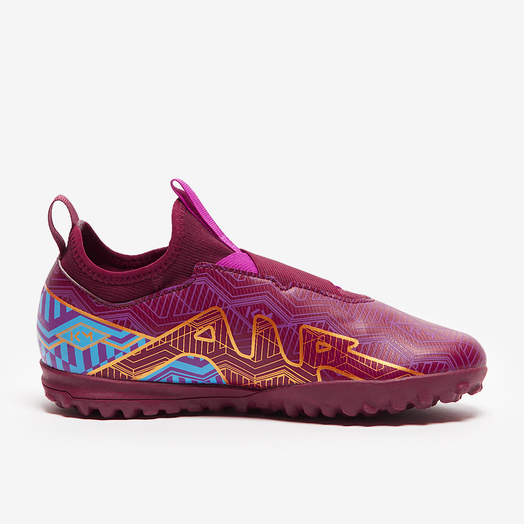 Nike Kids Zoom Mercurial Vapor XV Academy KM TF - Dark Beetroot/Mtlc Vivid Gold