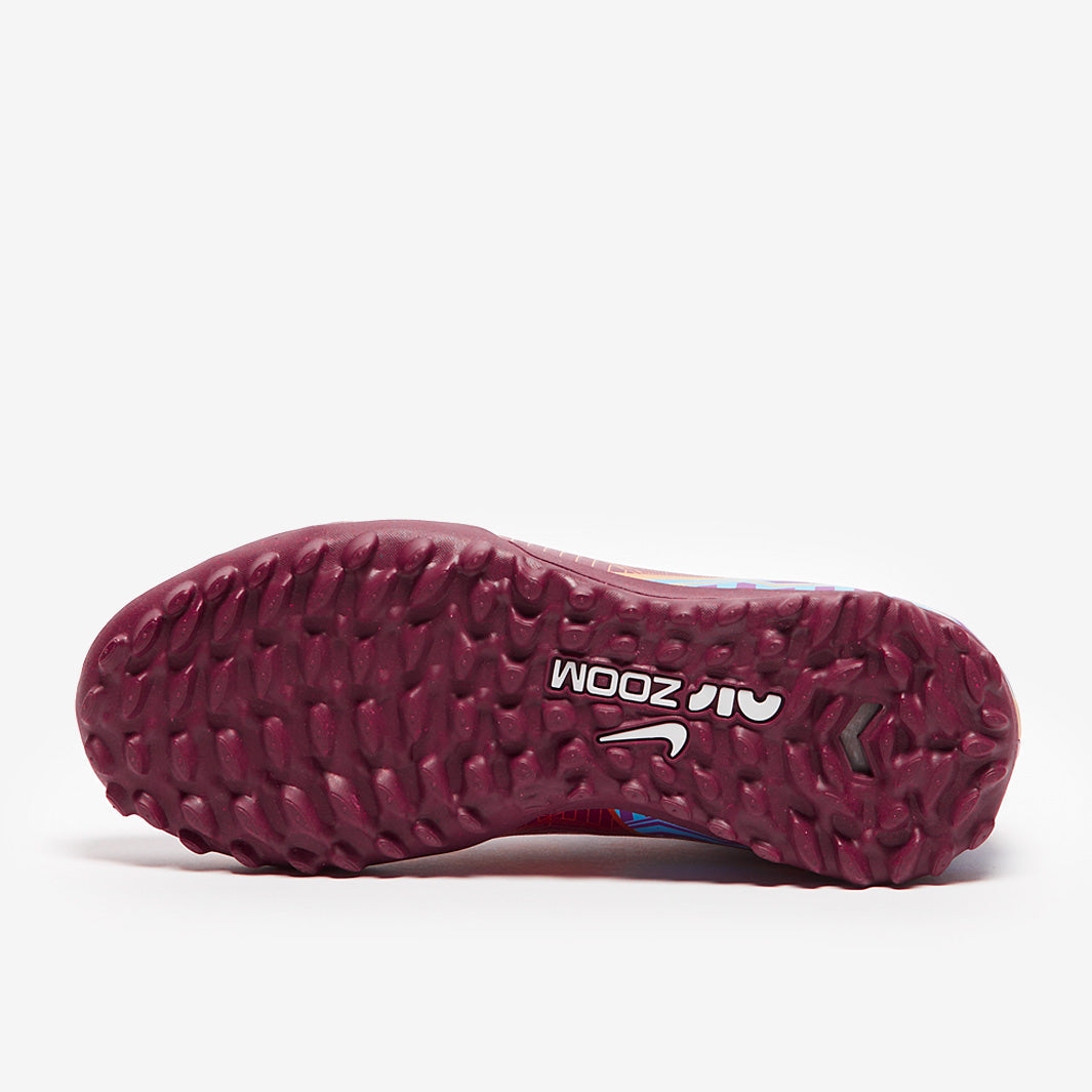 Nike Kids Zoom Mercurial Vapor XV Academy KM TF - Dark Beetroot/Mtlc Vivid Gold