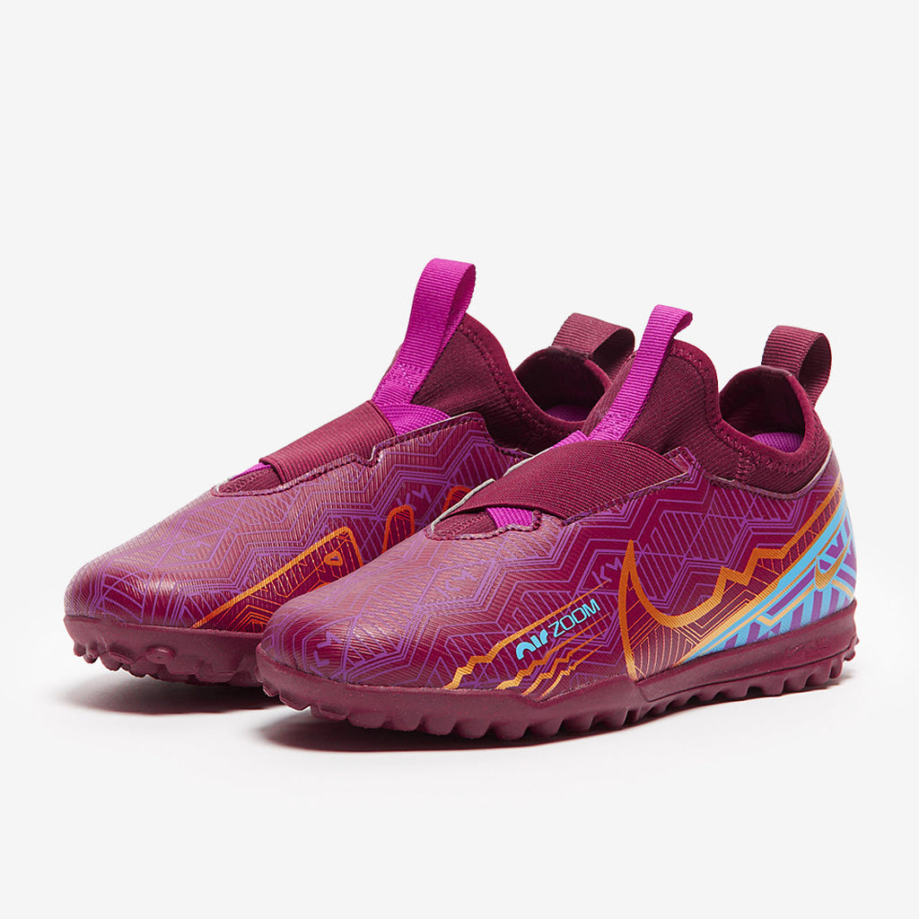 Nike Kids Zoom Mercurial Vapor XV Academy KM TF - Dark Beetroot/Mtlc Vivid Gold