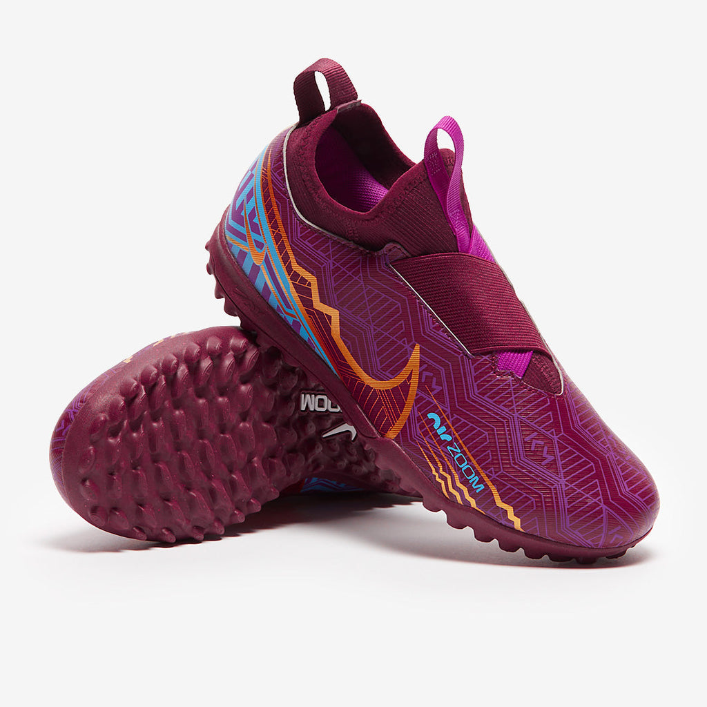 Nike Kids Zoom Mercurial Vapor XV Academy KM TF - Dark Beetroot/Mtlc Vivid Gold