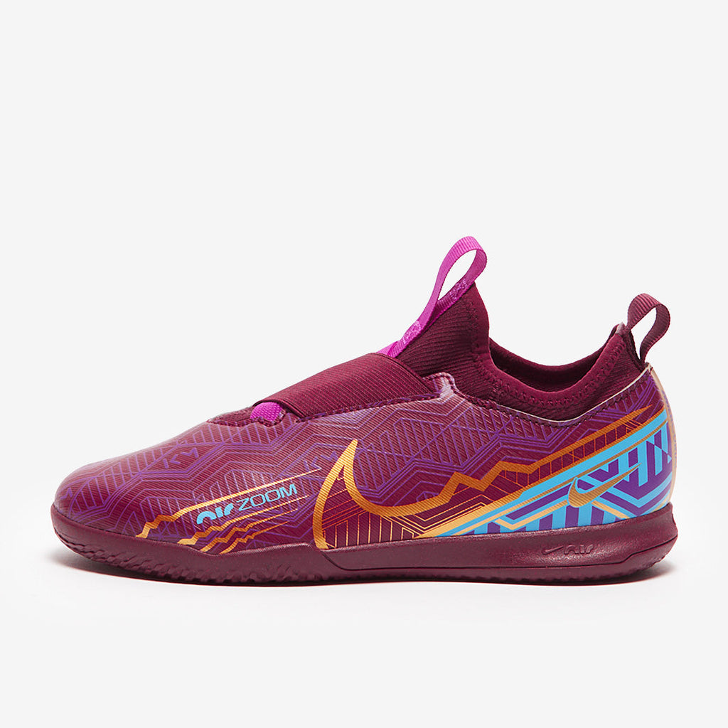 Nike Kids Zoom Mercurial Vapor XV Academy KM IC - Dark Beetroot/Mtlc Vivid Gold