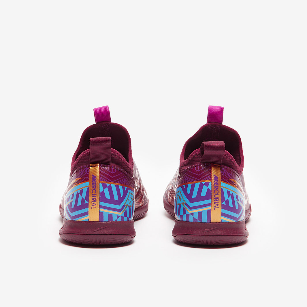 Nike Kids Zoom Mercurial Vapor XV Academy KM IC - Dark Beetroot/Mtlc Vivid Gold
