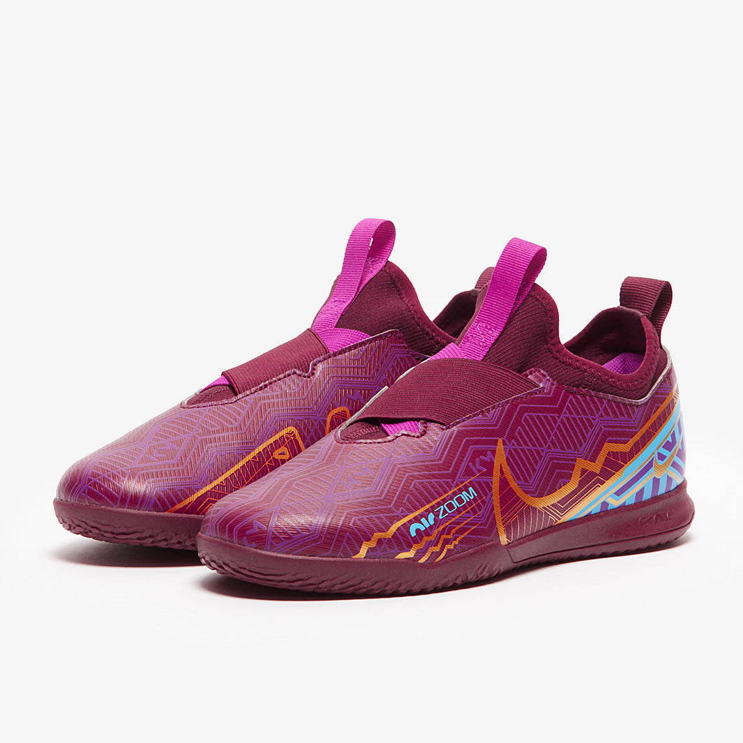 Nike Kids Zoom Mercurial Vapor XV Academy KM IC - Dark Beetroot/Mtlc Vivid Gold