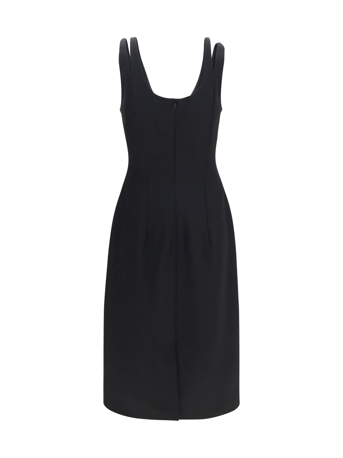 Versace Grain de Poudre Wool Dress — Black