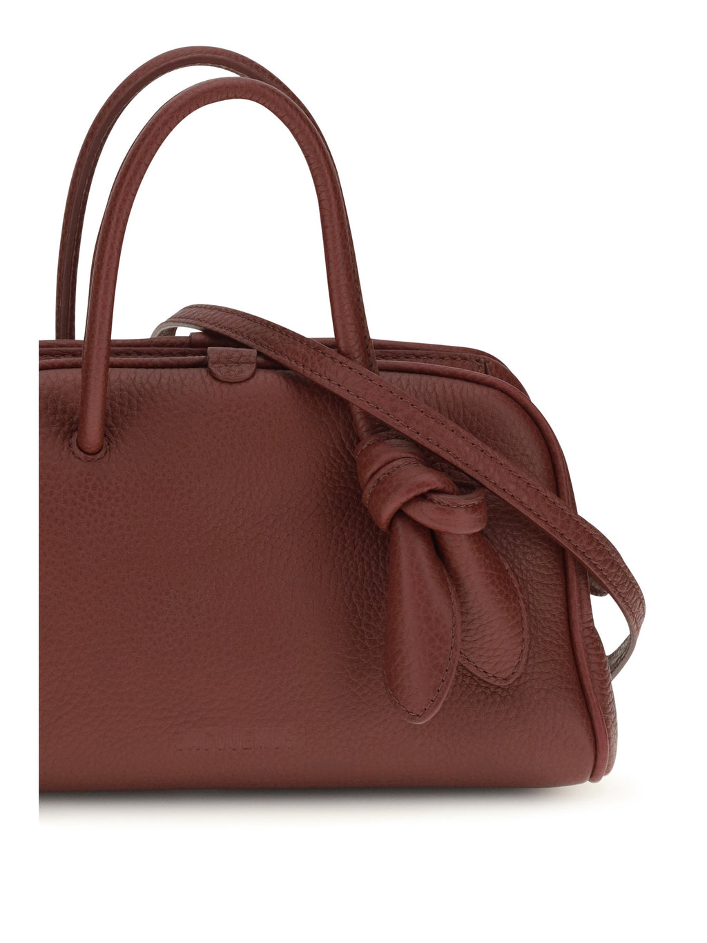 Jacquemus Le Petit Turismo Top Handle Bag — Burgundy