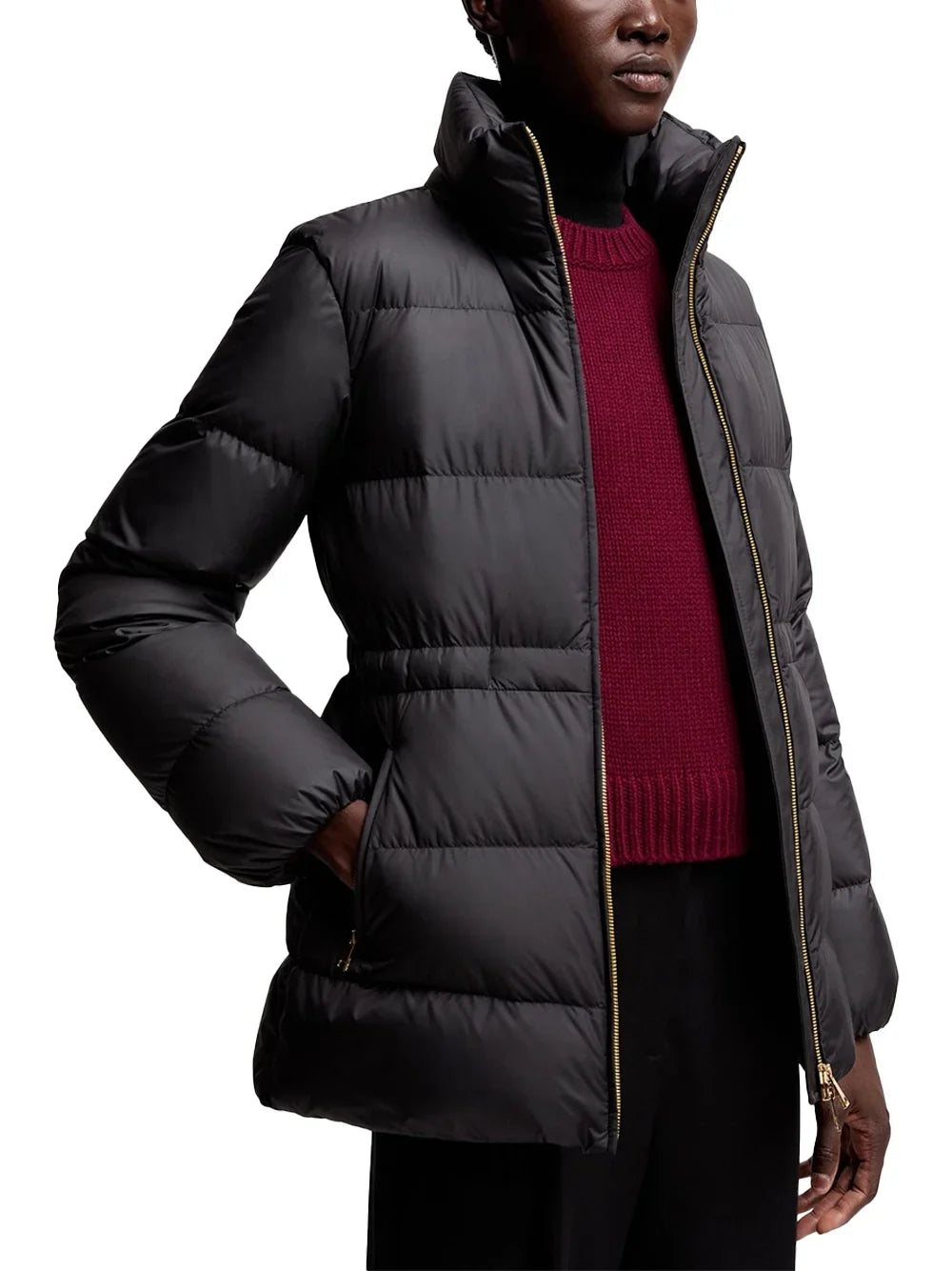 Moncler Brossette Down Jacket — Black