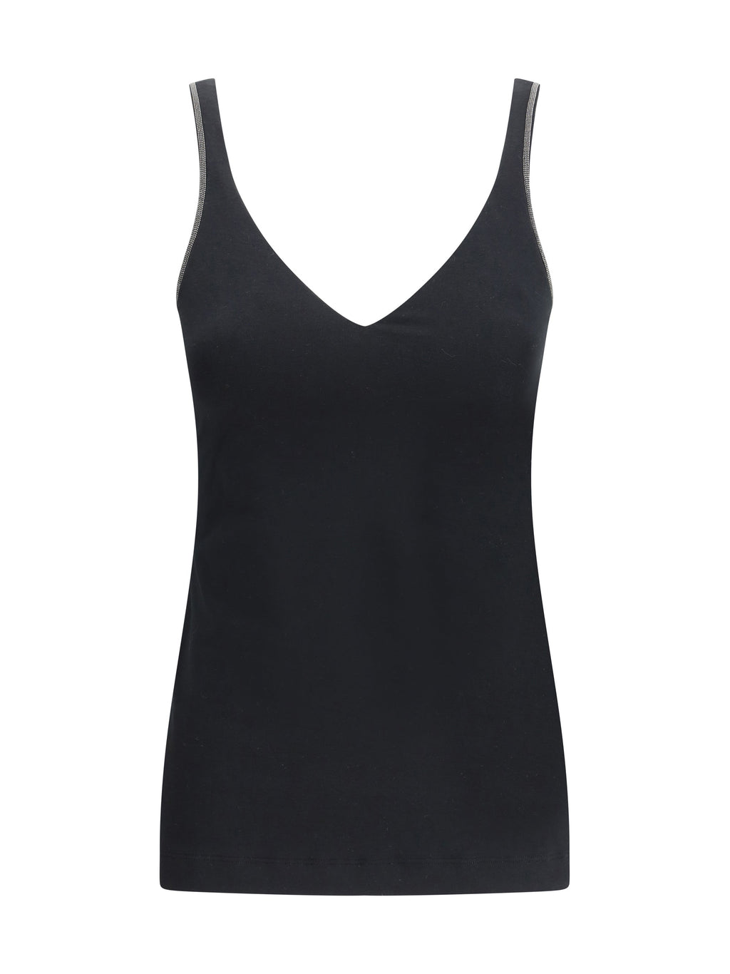 Brunello Cucinelli Jewel-Embellished Cotton Tank Top