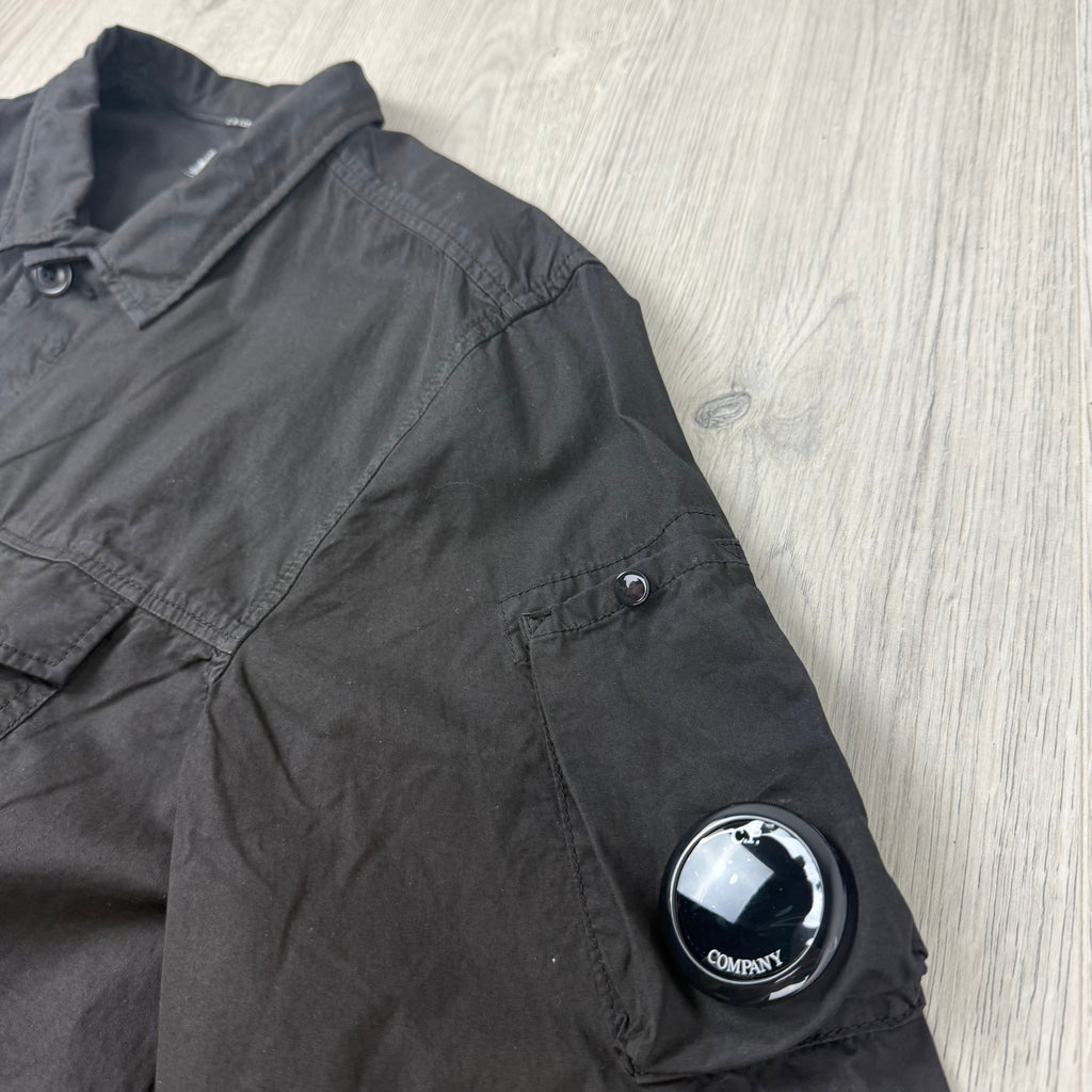 CP Company Button Overshirt - Black