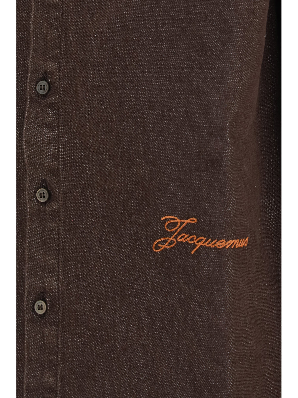 Jacquemus Denim Shirt — Brown