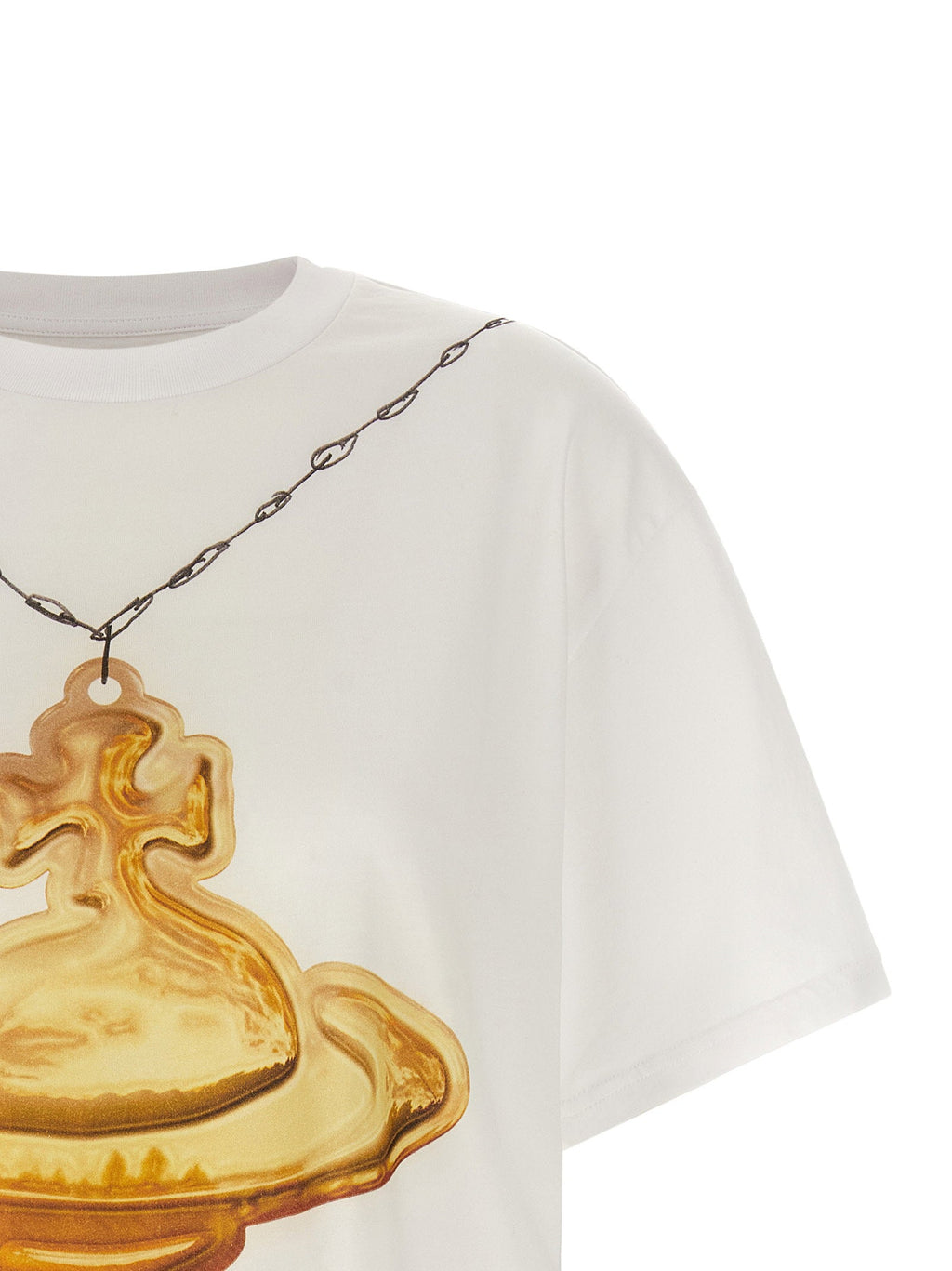 Vivienne Westwood Gold Orb Trompe-l'Oeil Print T-Shirt — White