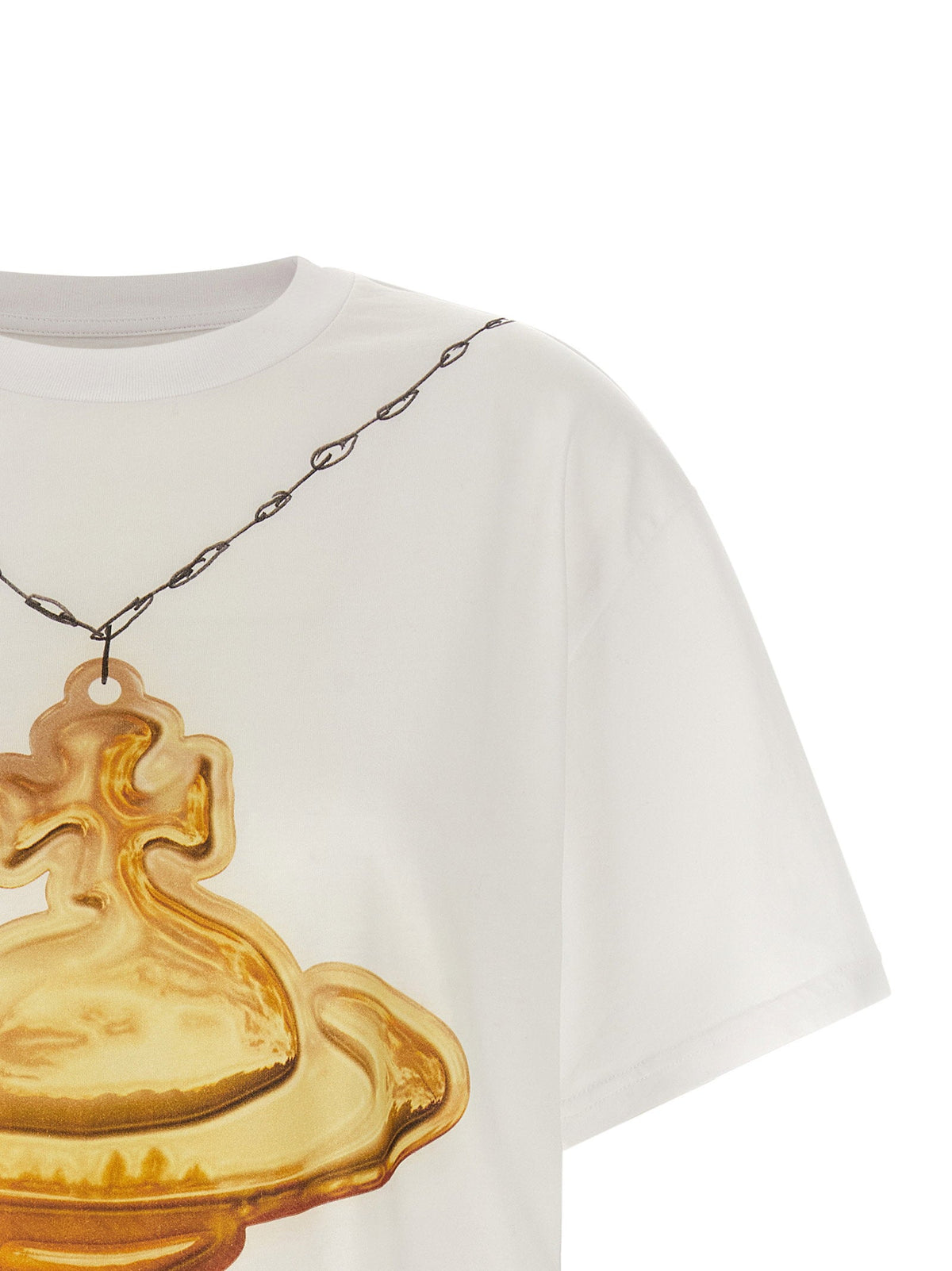 Vivienne Westwood Gold Orb Trompe-l'Oeil Print T-Shirt — White