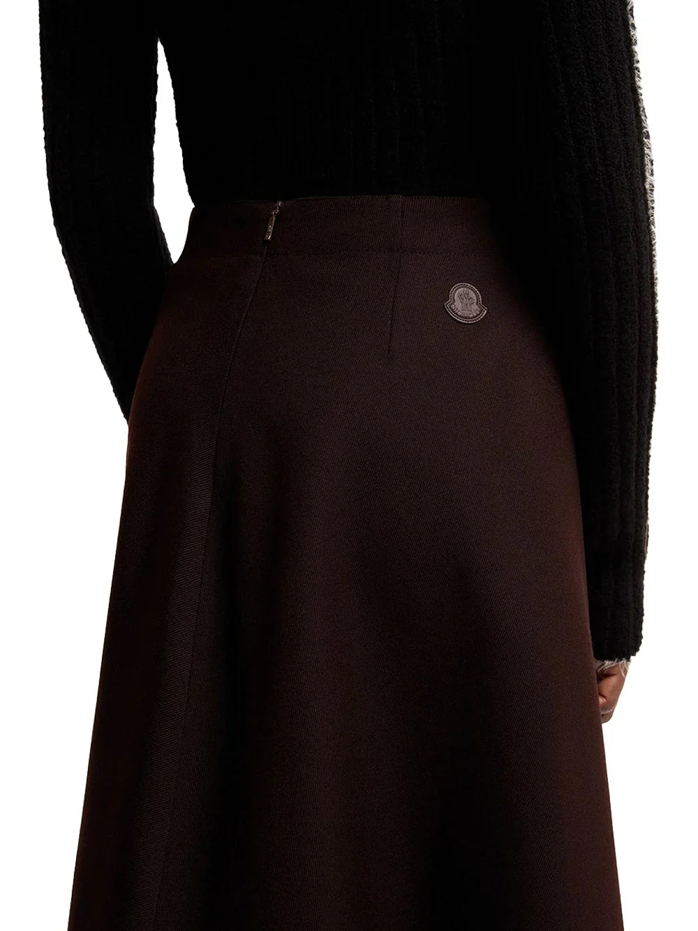 Moncler Virgin Wool Gabardine Skirt