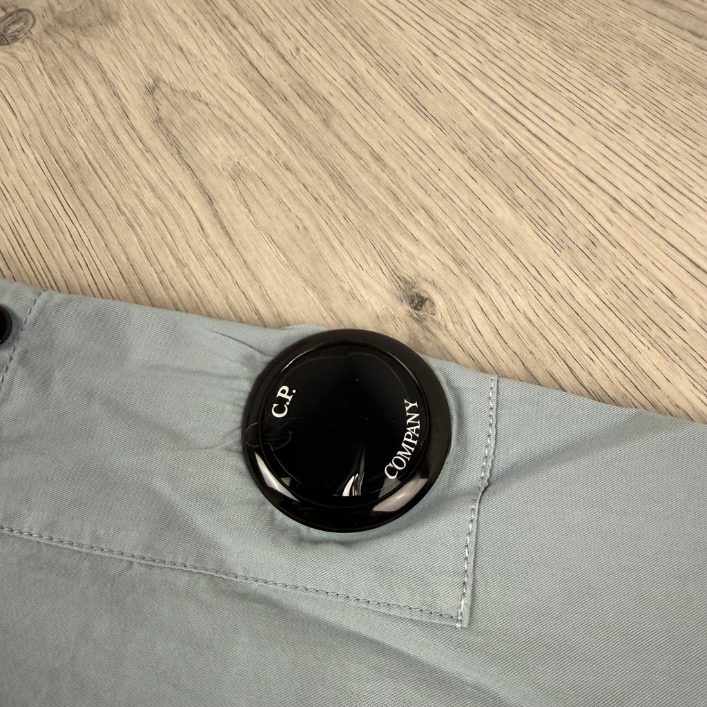 CP Company Zip Overshirt - Silver Blue