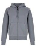 Hugo Boss Cotton-Canvas Hoodie — Gray