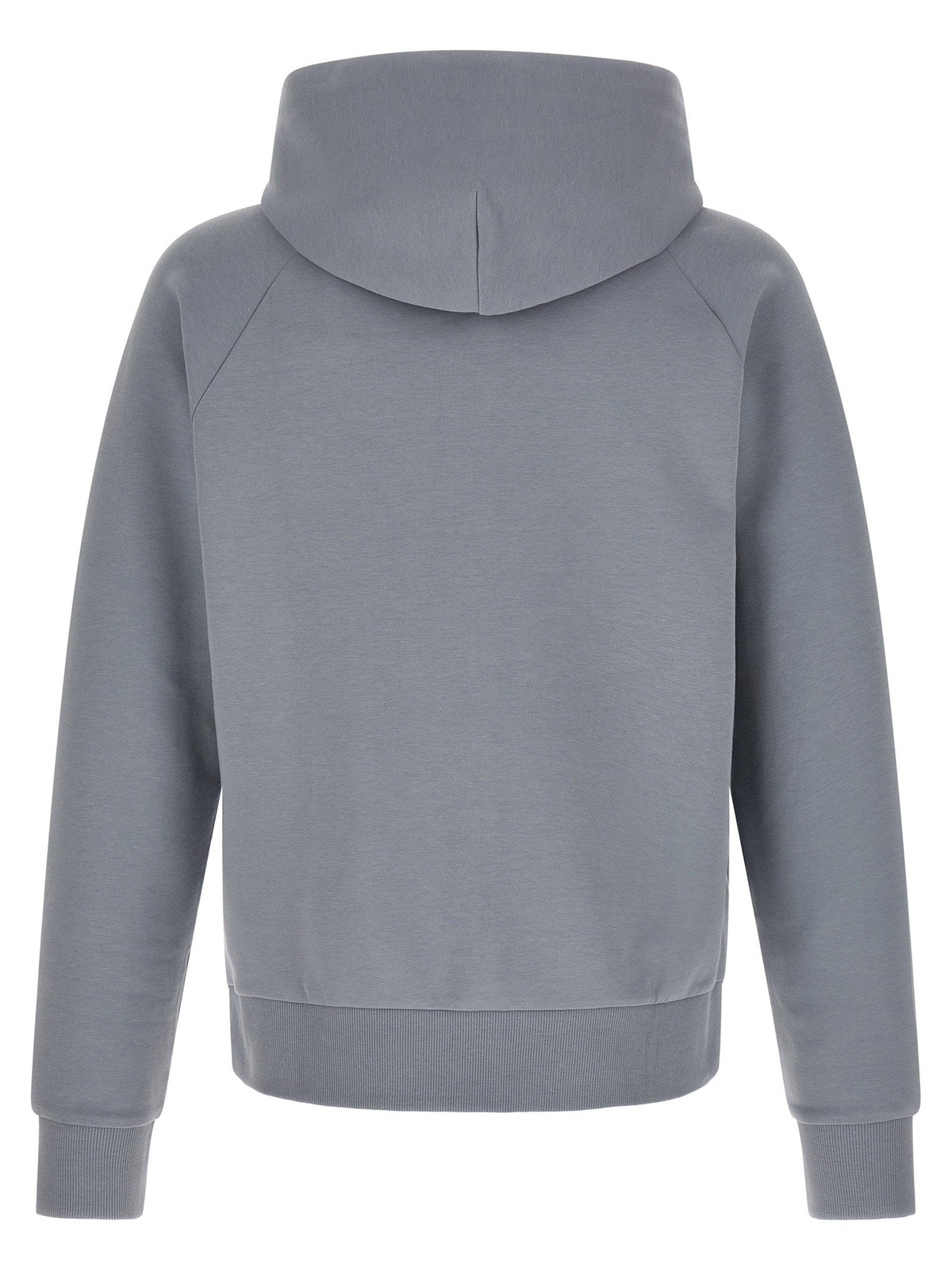 Hugo Boss Cotton-Canvas Hoodie — Gray