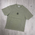 CP Company Embroidered Sailor T-Shirt - Moss Gray