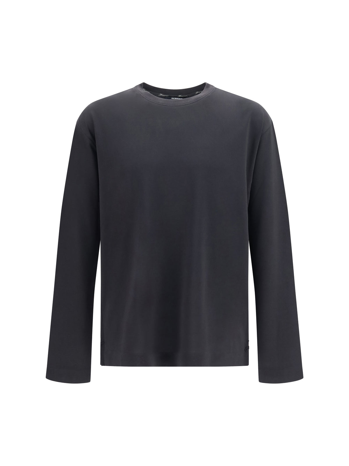 Jacquemus Rond Carré Long-Sleeve T-Shirt — Black