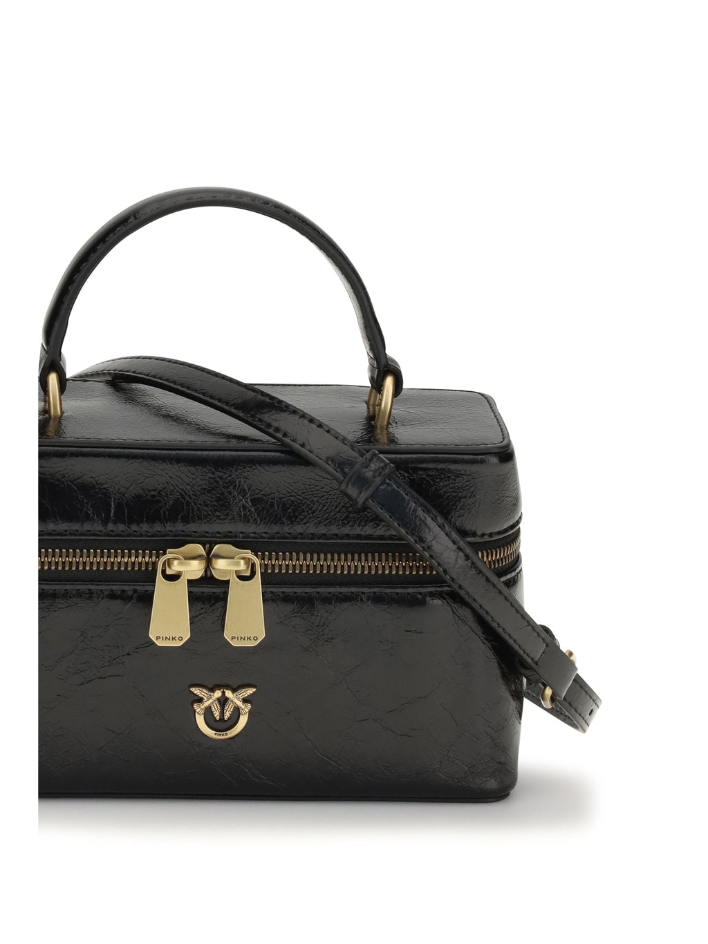 Pinko Vanity Top Handle Bag — Black