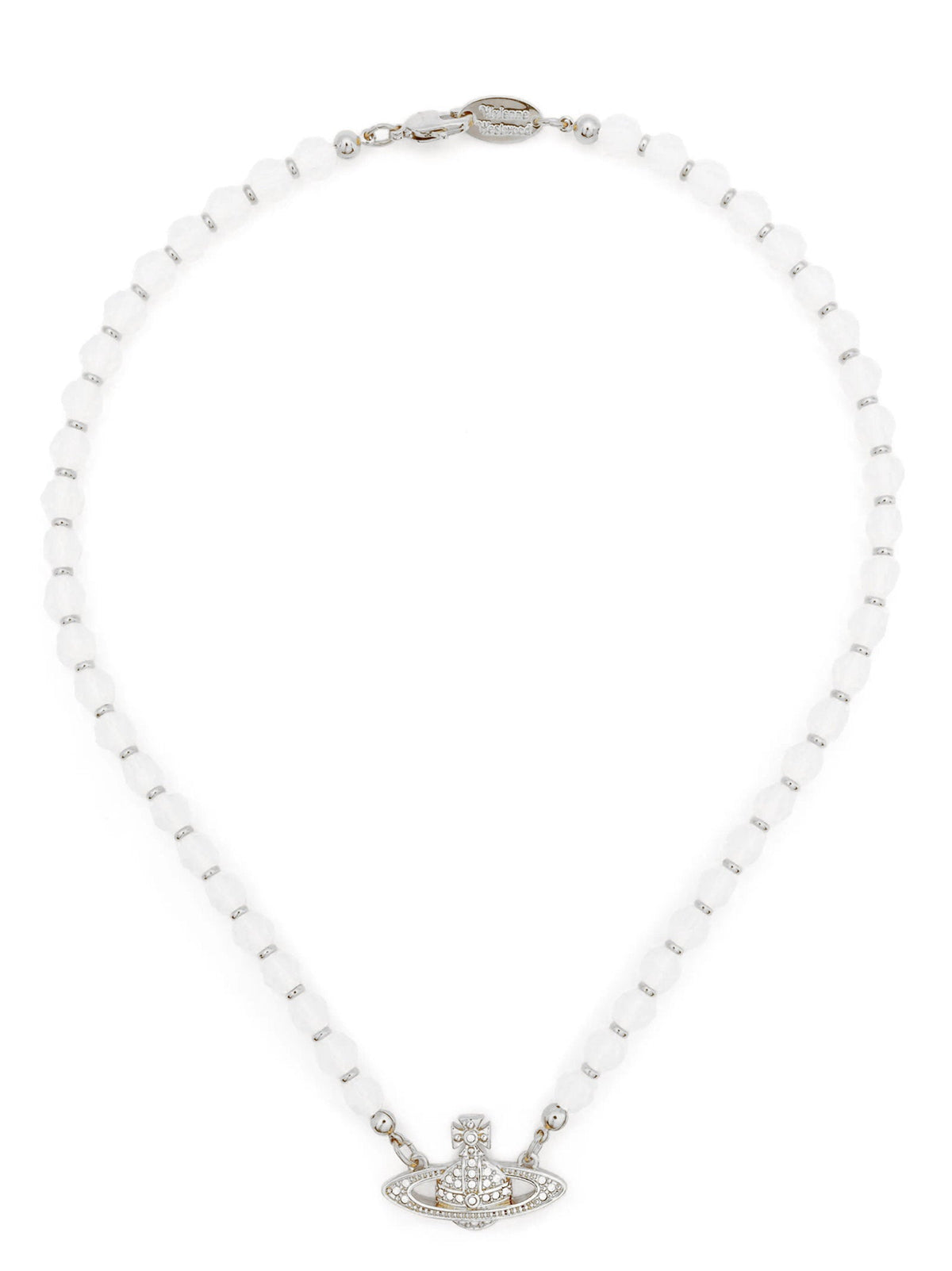Vivienne Westwood Mini Bas Relief Necklace — White