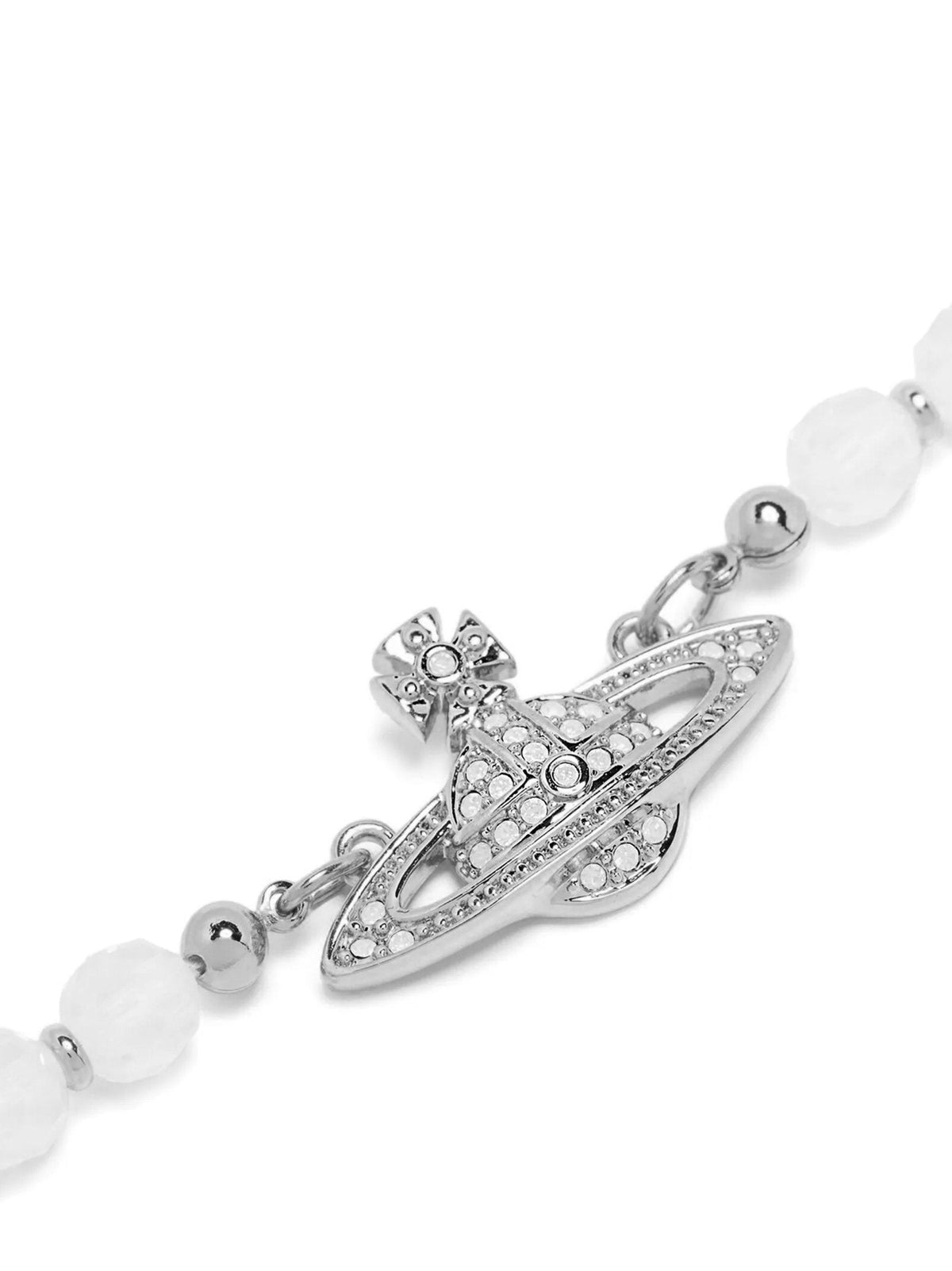 Vivienne Westwood Mini Bas Relief Necklace — White