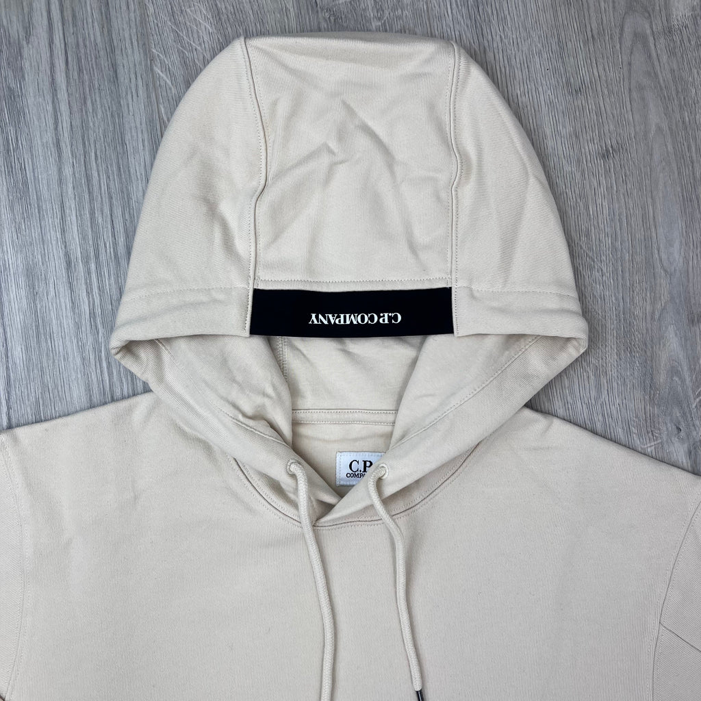 CP Company Raised Fleece Hoodie - Frozen Dew