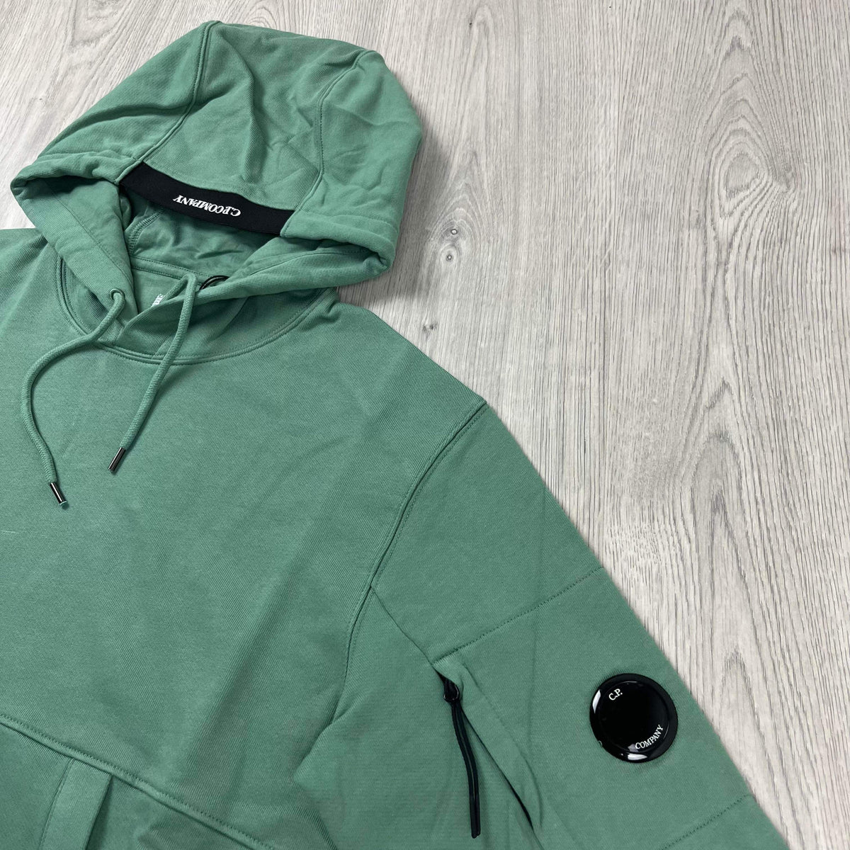 CP Company Raised Fleece Hoodie - Green Bay