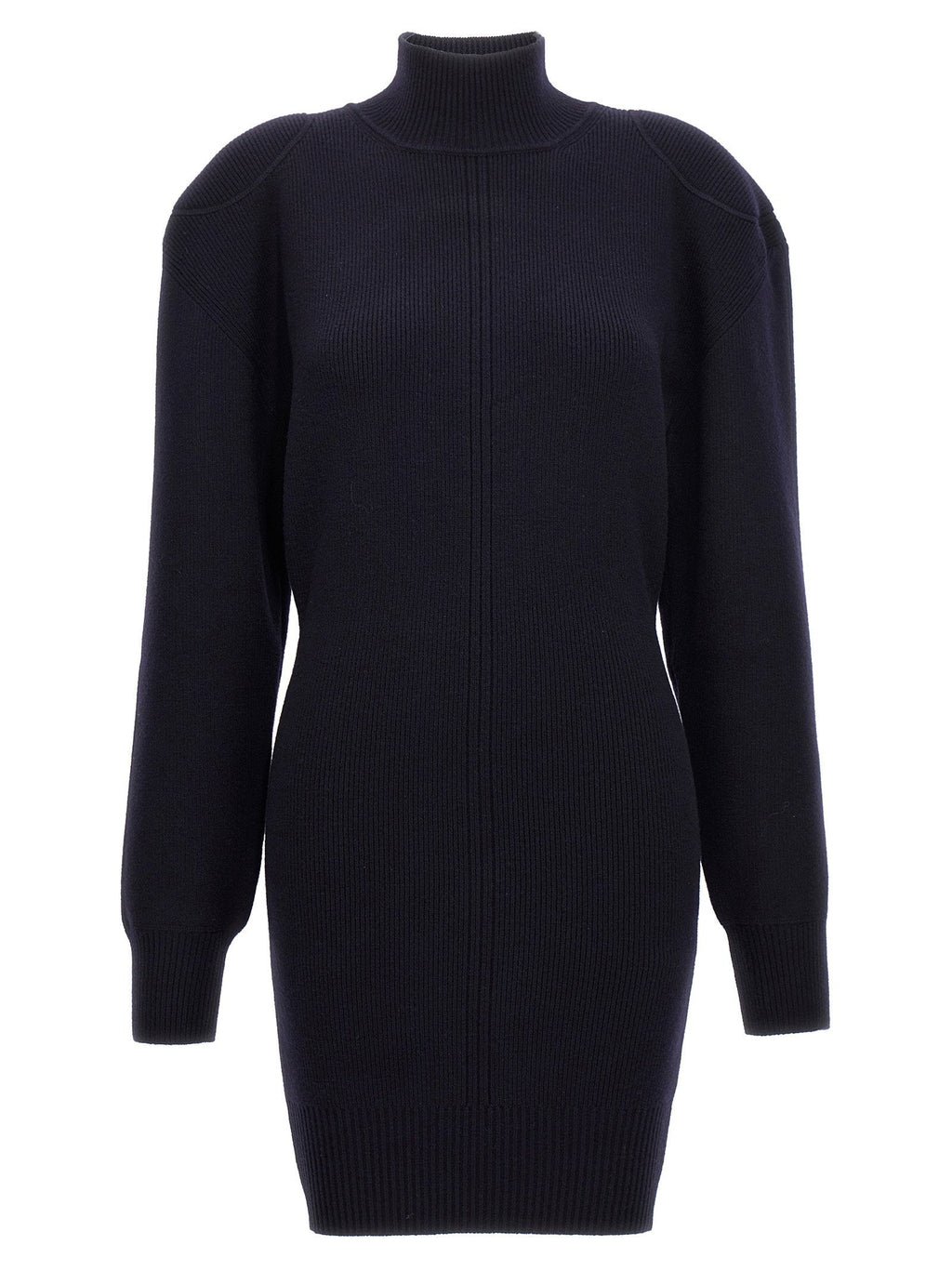 Stella Mccartney Wool Blend Knit Knit Dress — Navy