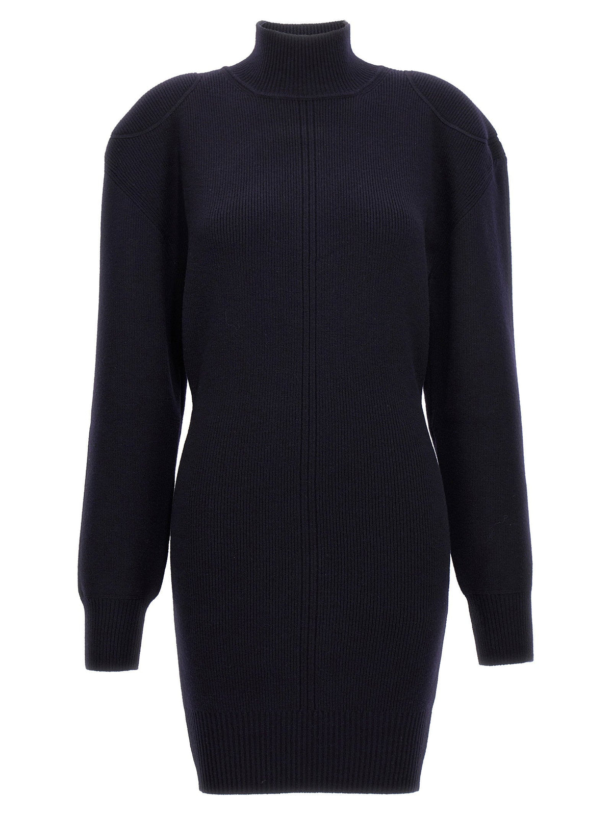 Stella Mccartney Wool Blend Knit Knit Dress — Navy