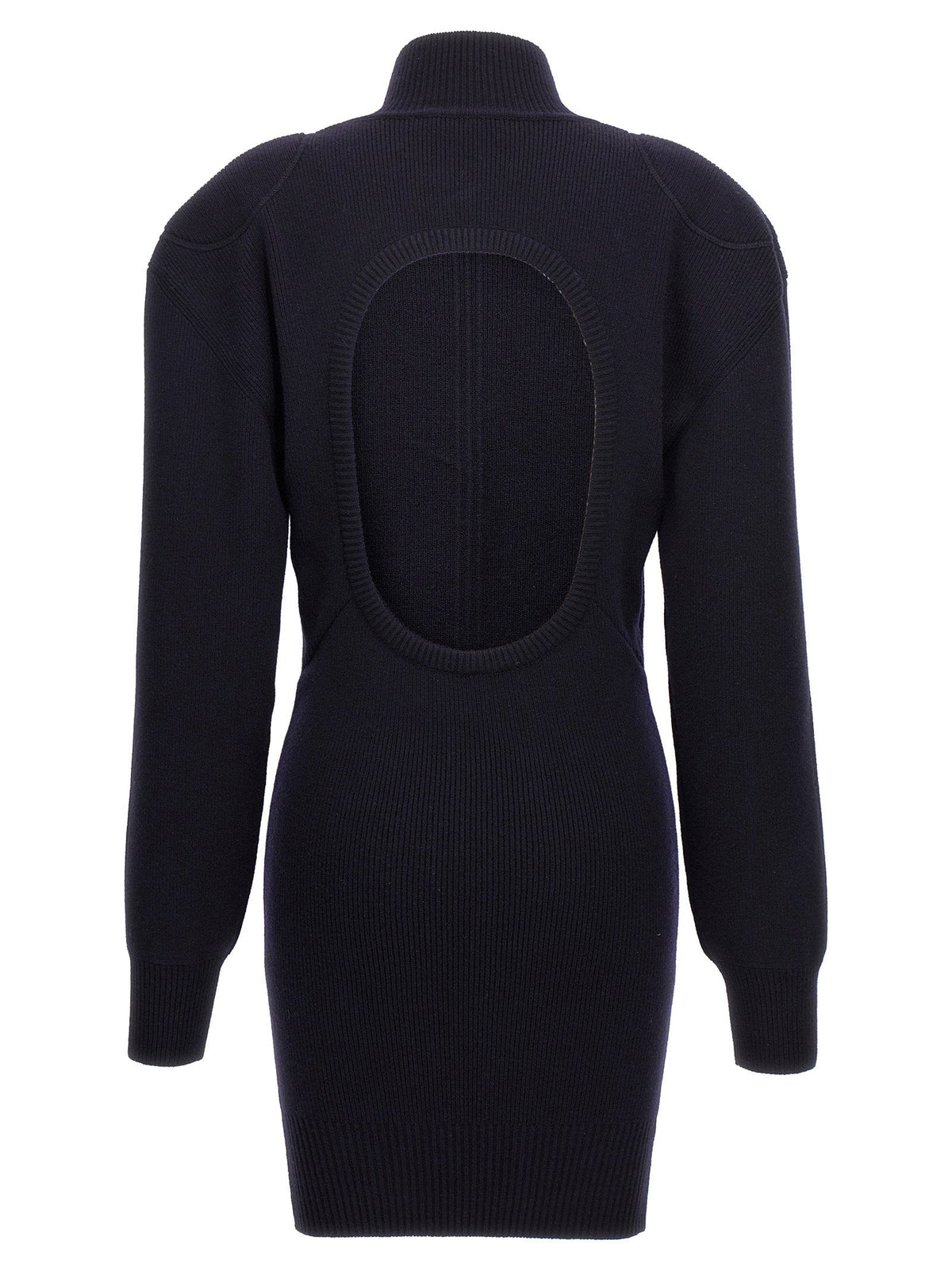 Stella Mccartney Wool Blend Knit Knit Dress — Navy