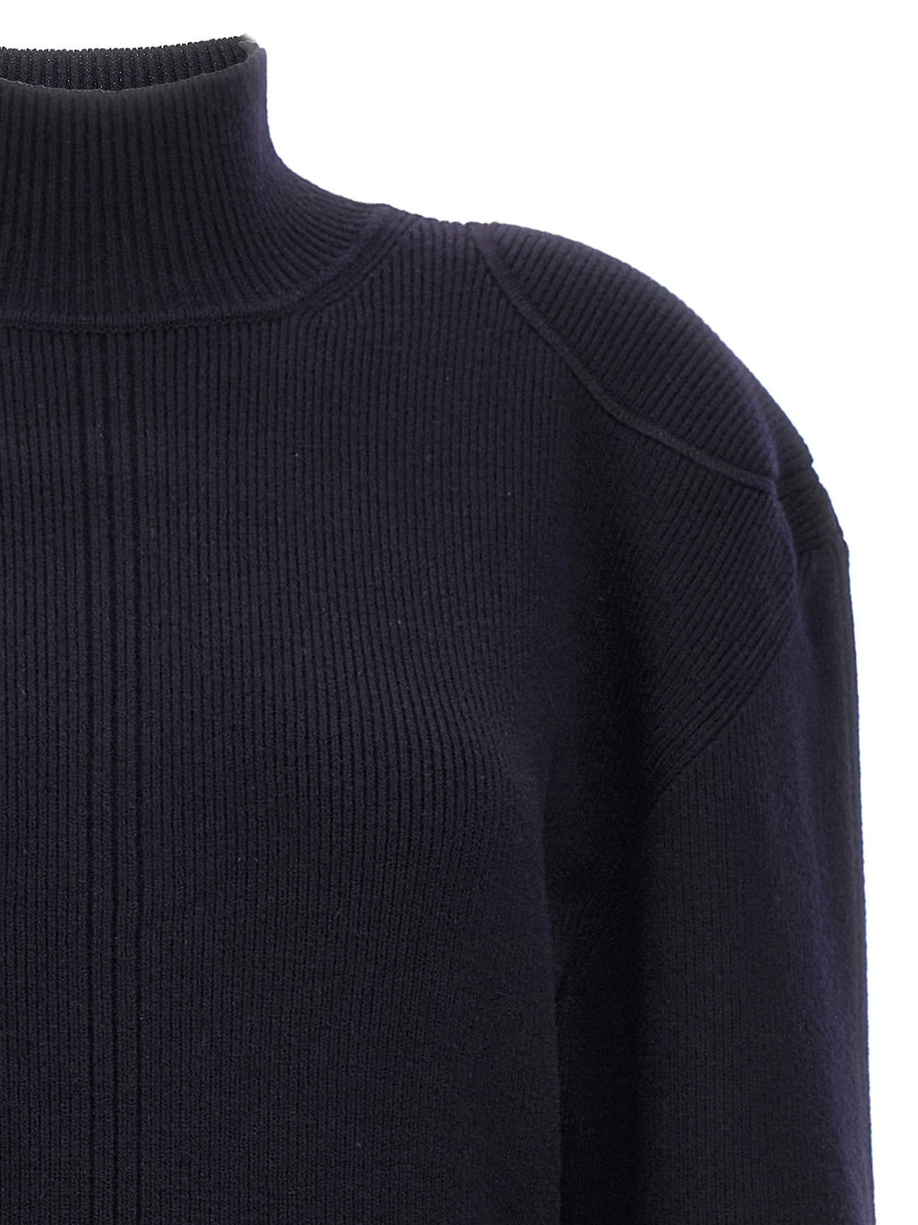 Stella Mccartney Wool Blend Knit Knit Dress — Navy