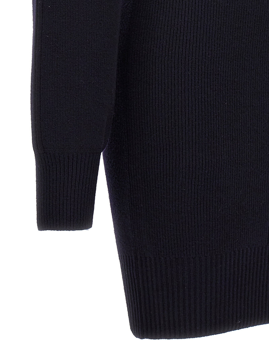 Stella Mccartney Wool Blend Knit Knit Dress — Navy