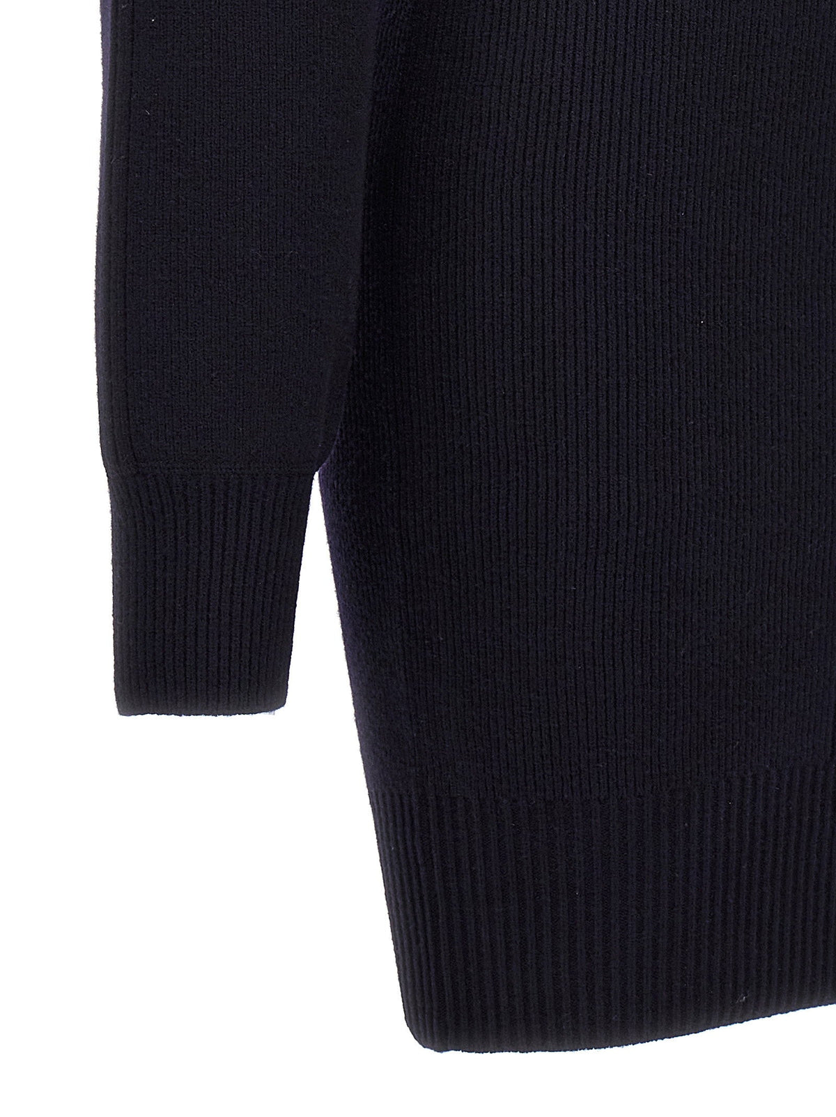 Stella Mccartney Wool Blend Knit Knit Dress — Navy