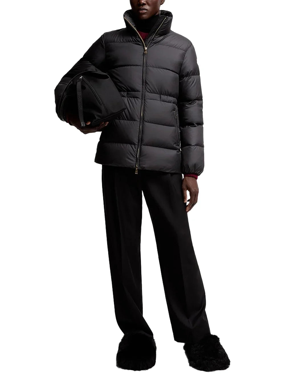 Moncler Brossette Down Jacket — Black
