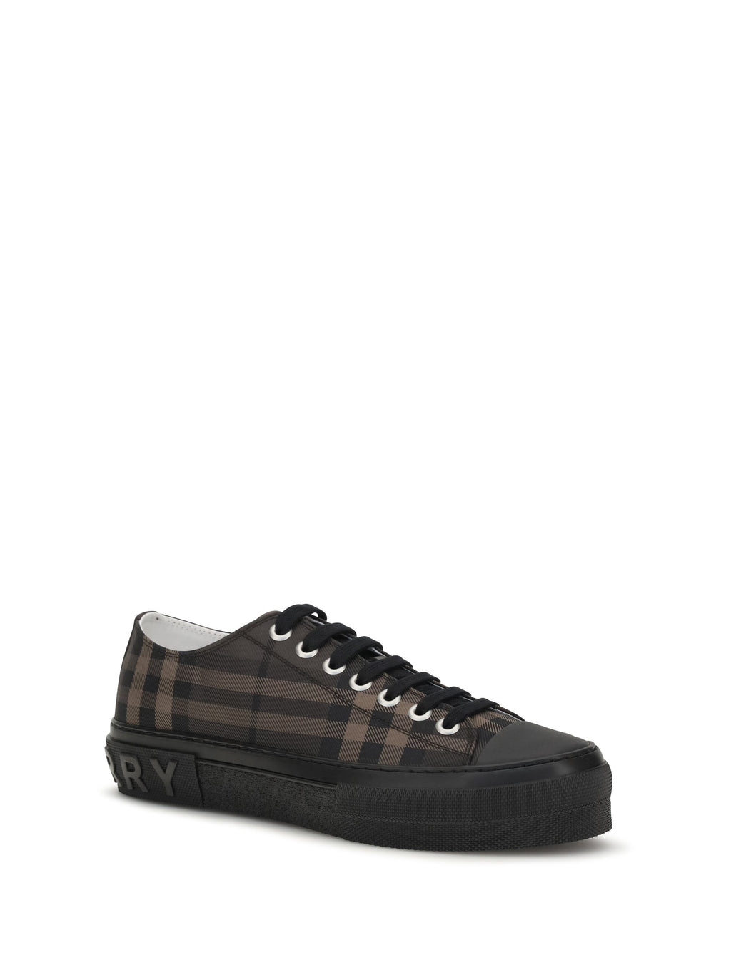 Burberry Jack Check Sneakers — Brown