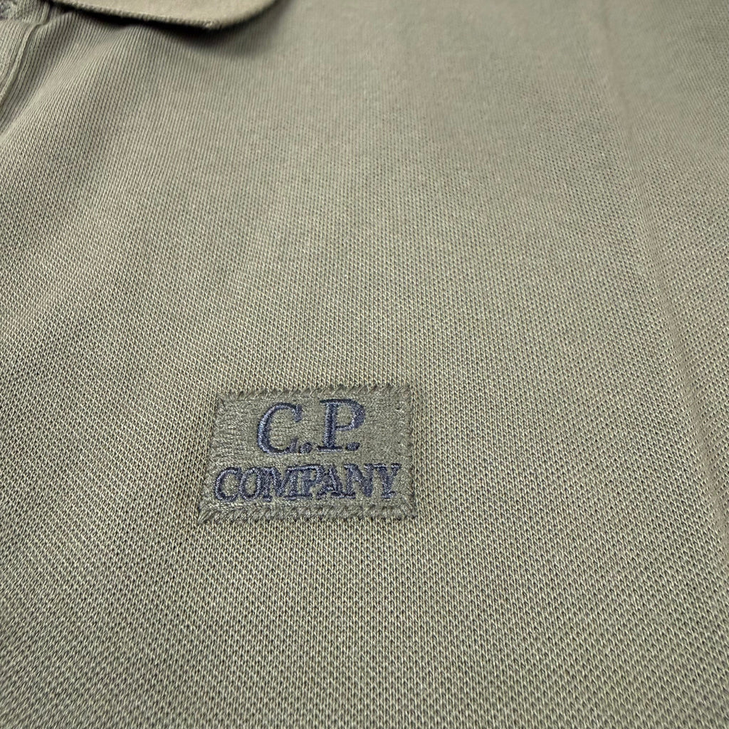 CP Company Piquet Polo Shirt - Ivy Green