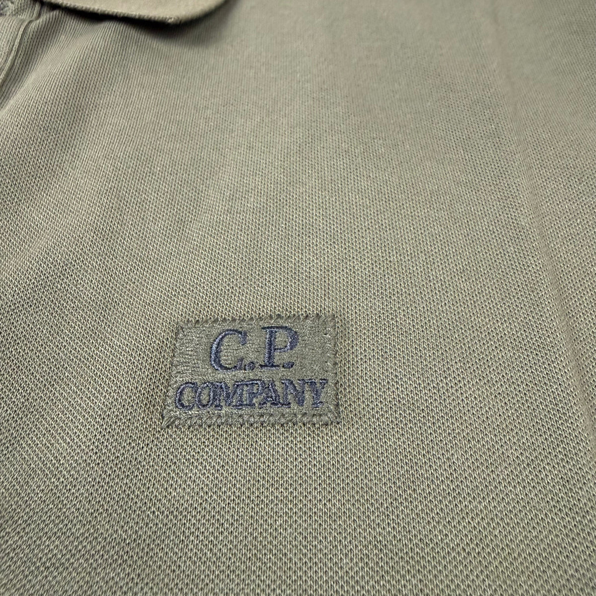 CP Company Piquet Polo Shirt - Ivy Green