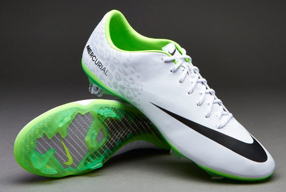 Nike Mercurial Vapor IX FG - White/Black/Green