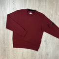CP Company Raised Fleece Sweatshirt - Andorra Red