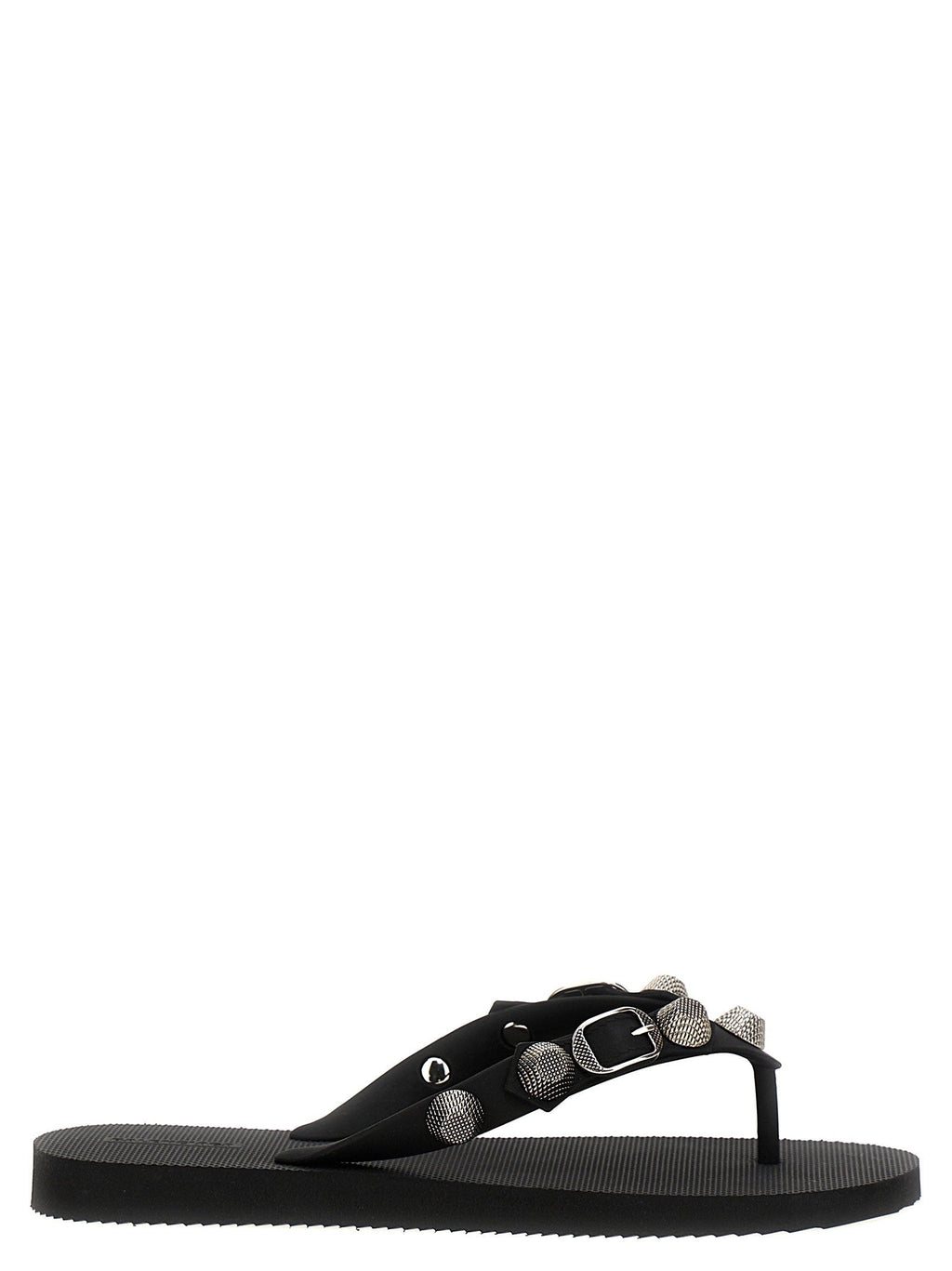 Balenciaga Cagole Thong Sandals — Black