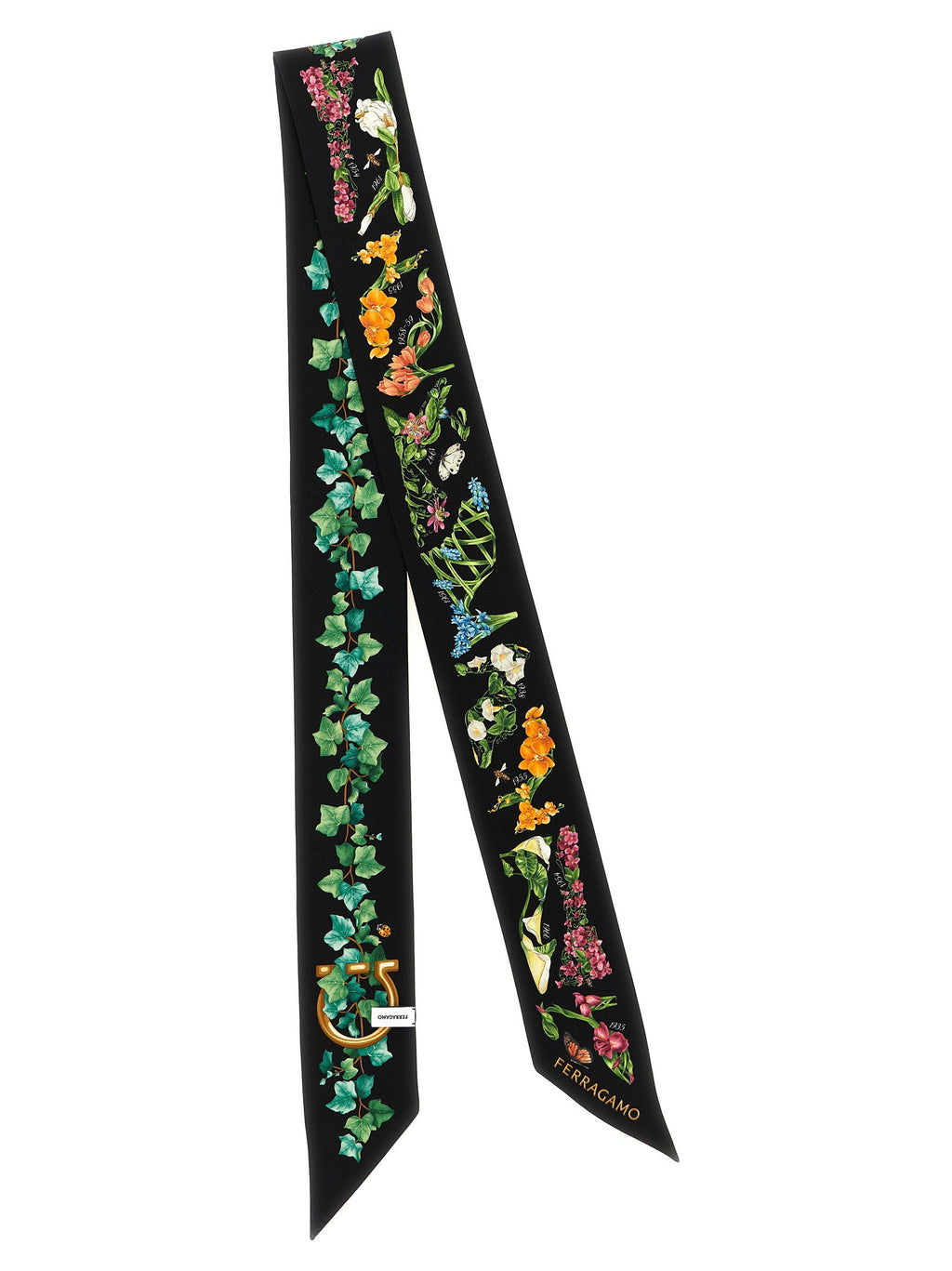 Ferragamo Eden Shoes Scarf — Black