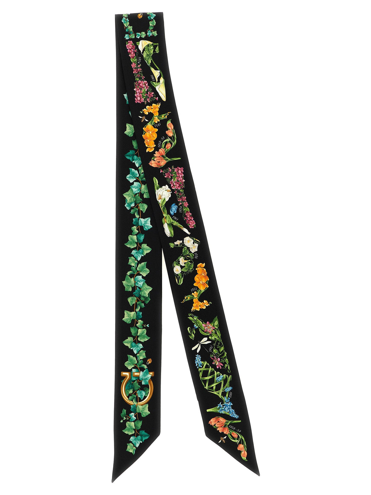 Ferragamo Eden Shoes Scarf — Black
