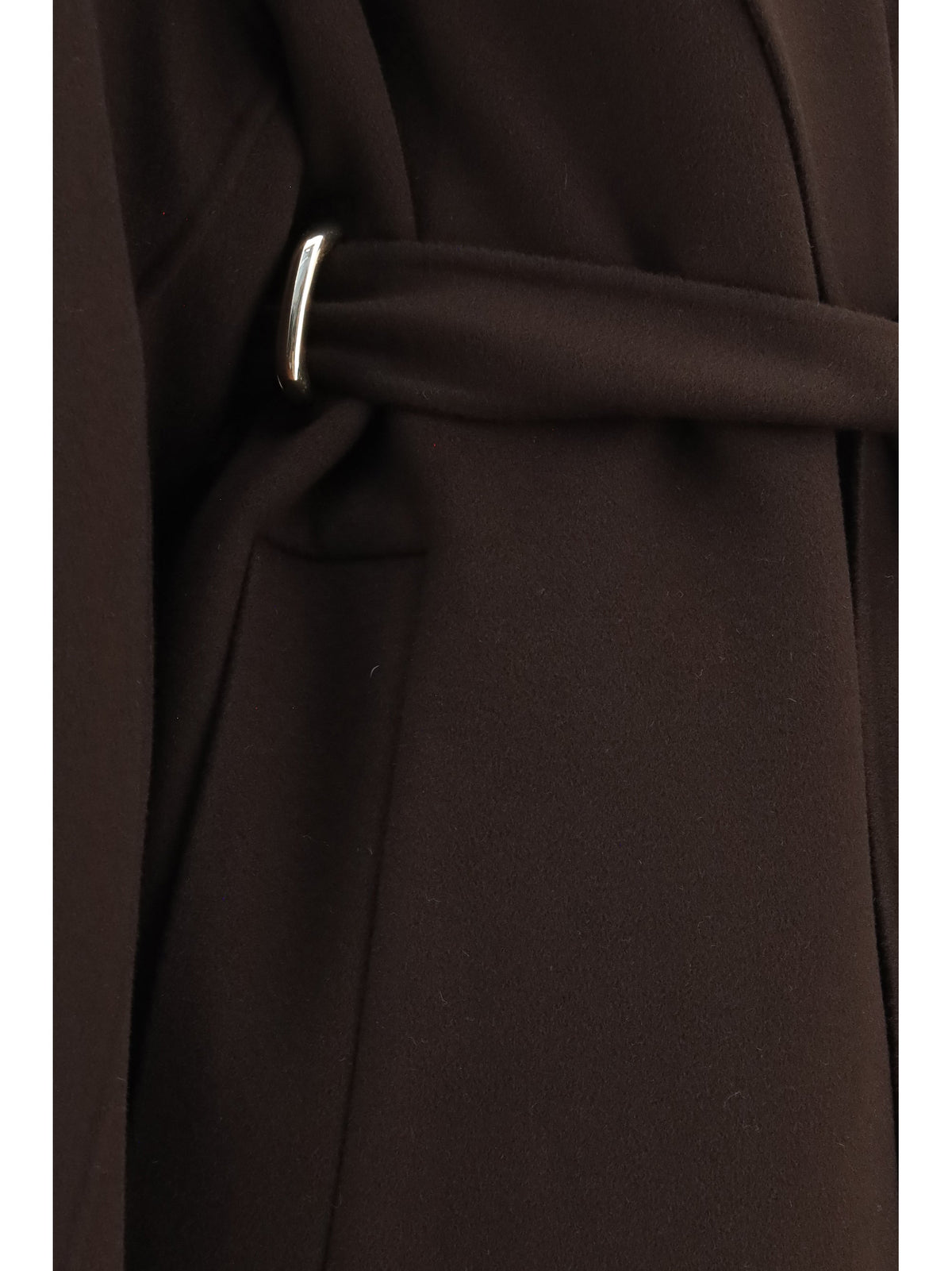 Max Mara Sportmax Virgin Wool Coat — Brown