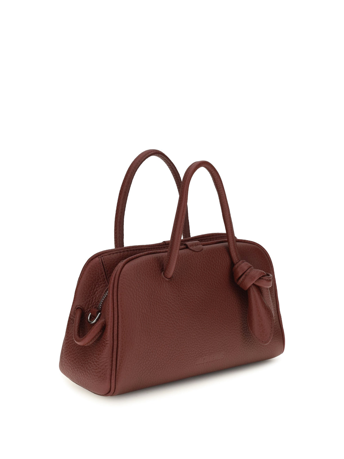 Jacquemus Le Petit Turismo Top Handle Bag — Burgundy