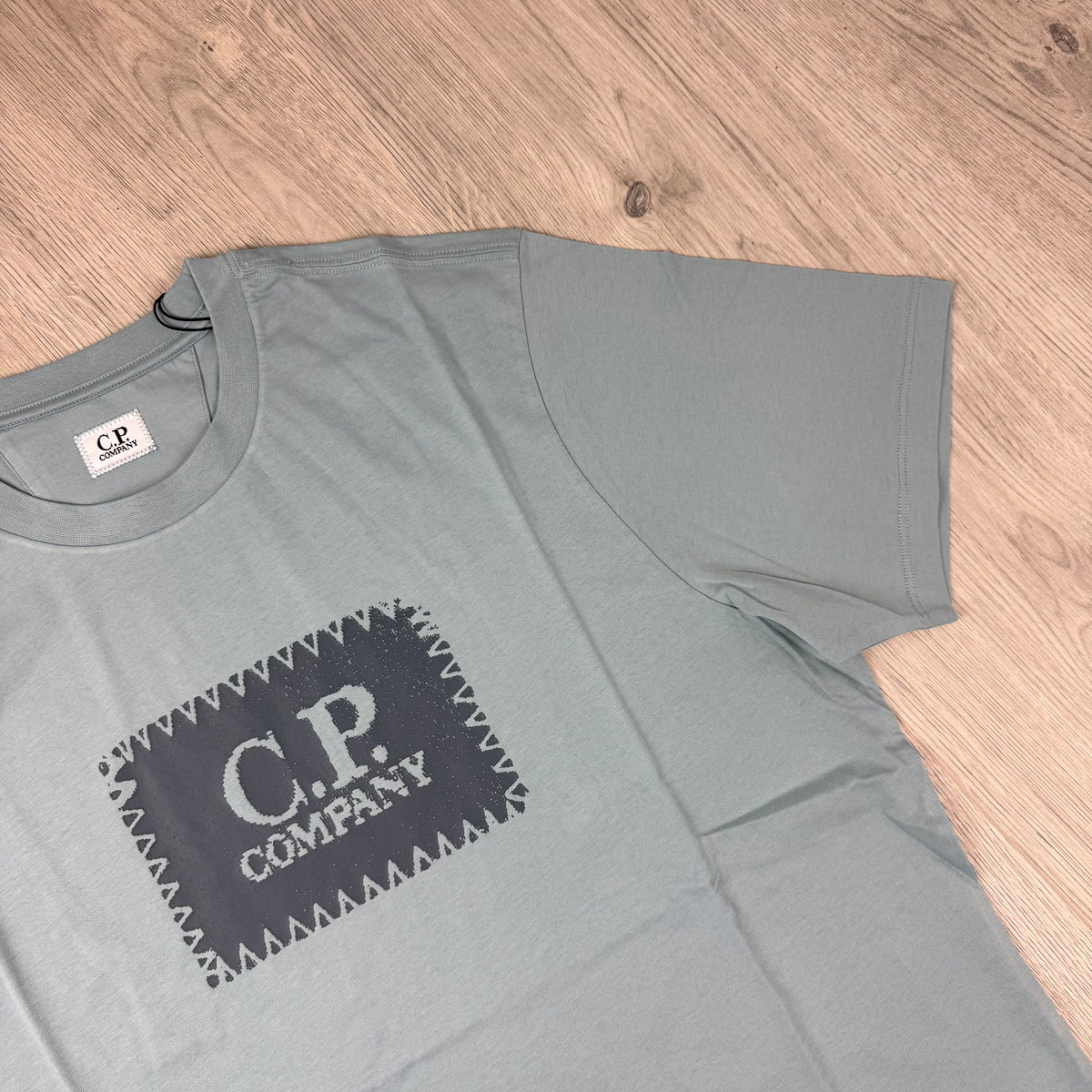 CP Company Stamp T-Shirt - Silver Blue