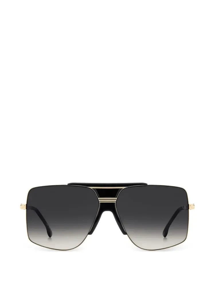Victoria Beckham Eyewear VB7006S Pilot-Frame Sunglasses — Black